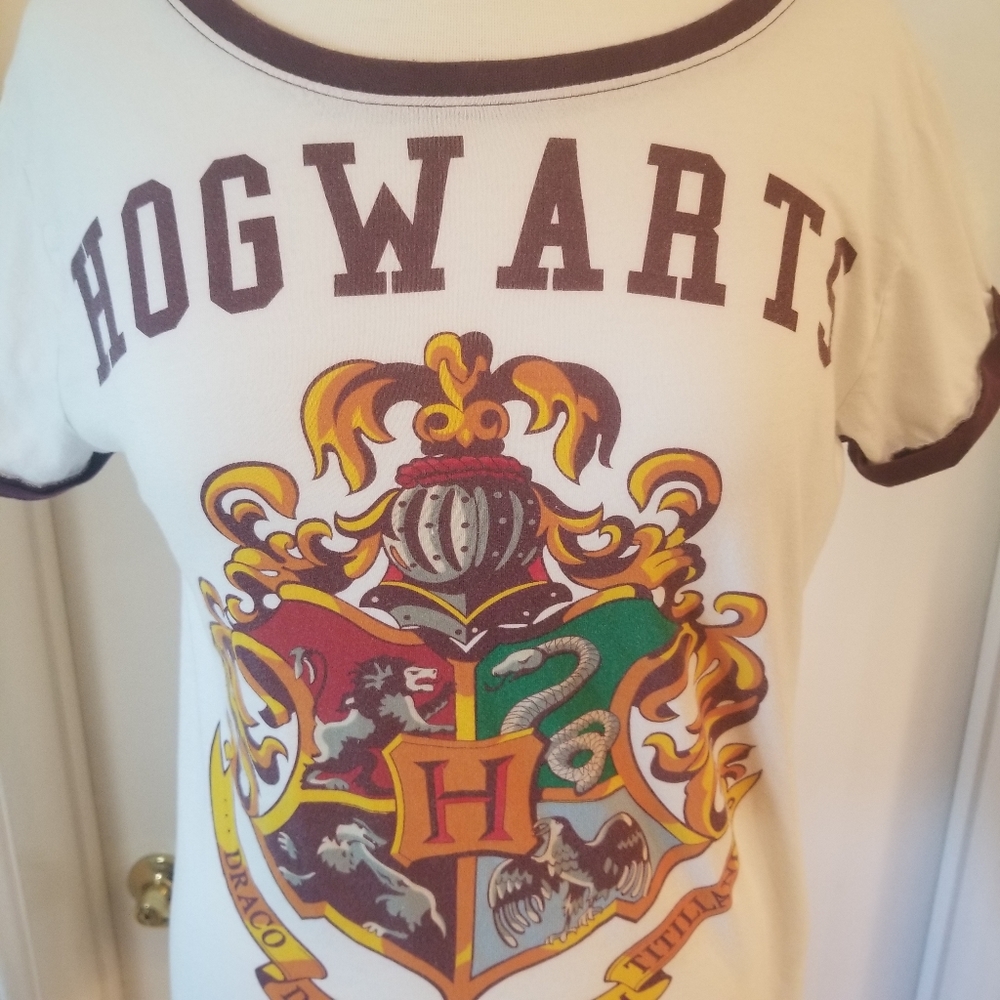 Harry Potter Hogwarts Witchcraft Wizardry T-Shirt - Picture 3 of 12